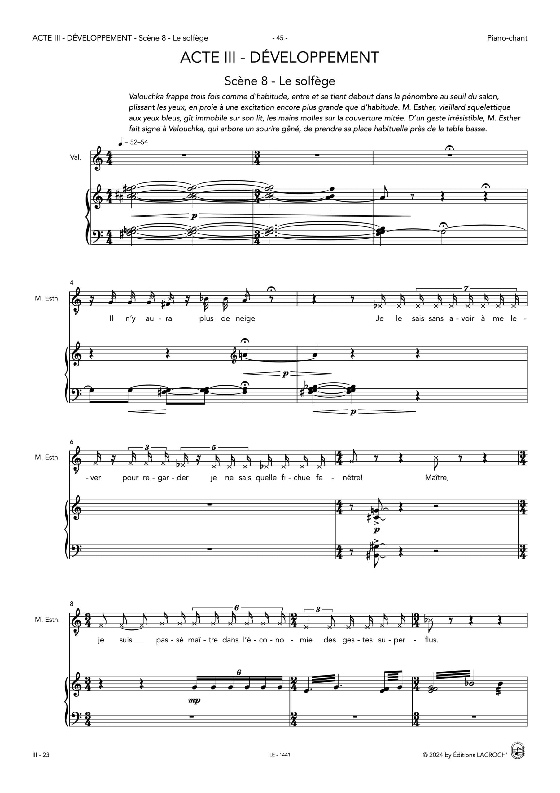 MELANCOLIE - DALBAVIE - VOCAL SCORE 2