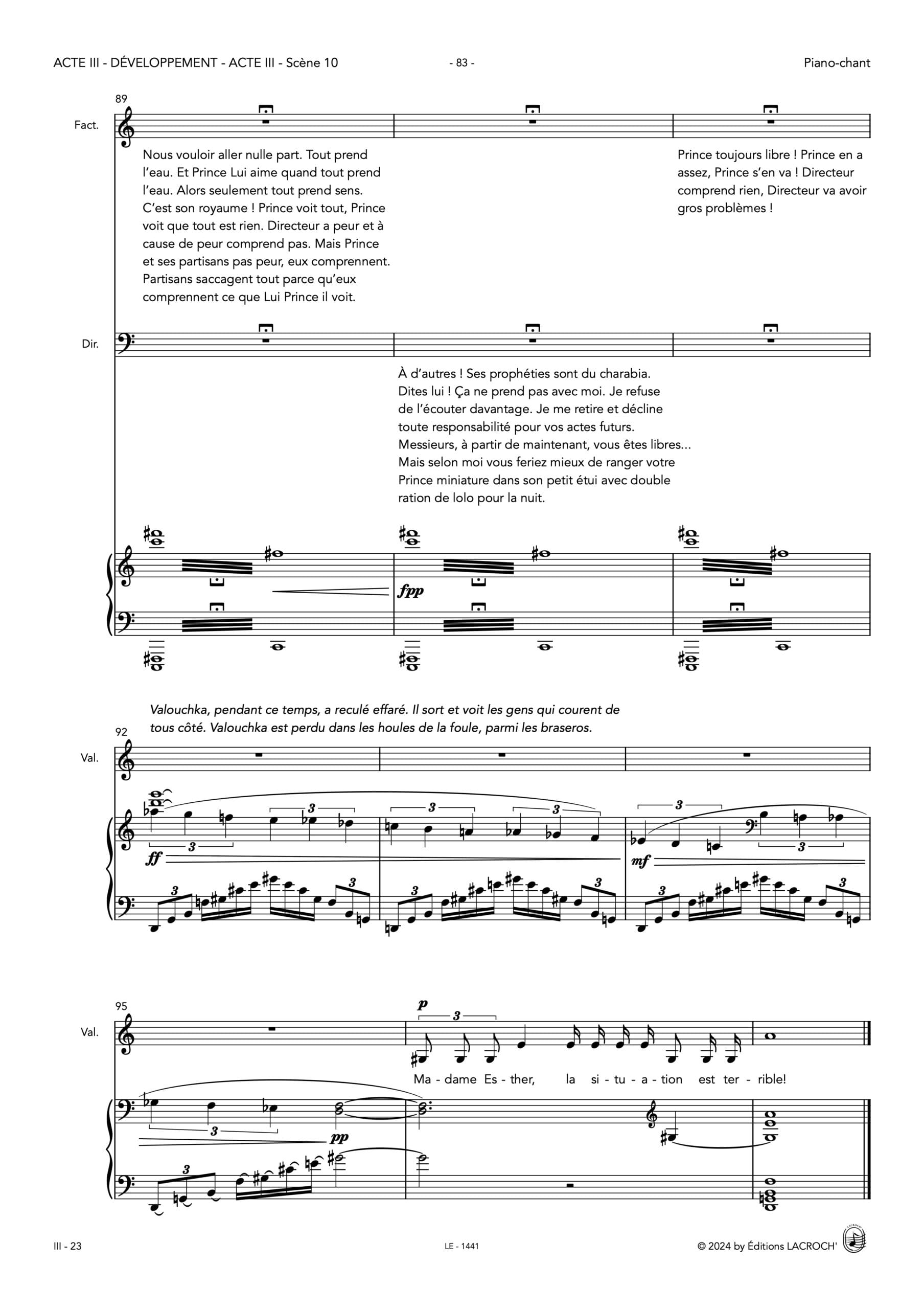 MELANCOLIE - DALBAVIE - VOCAL SCORE 4