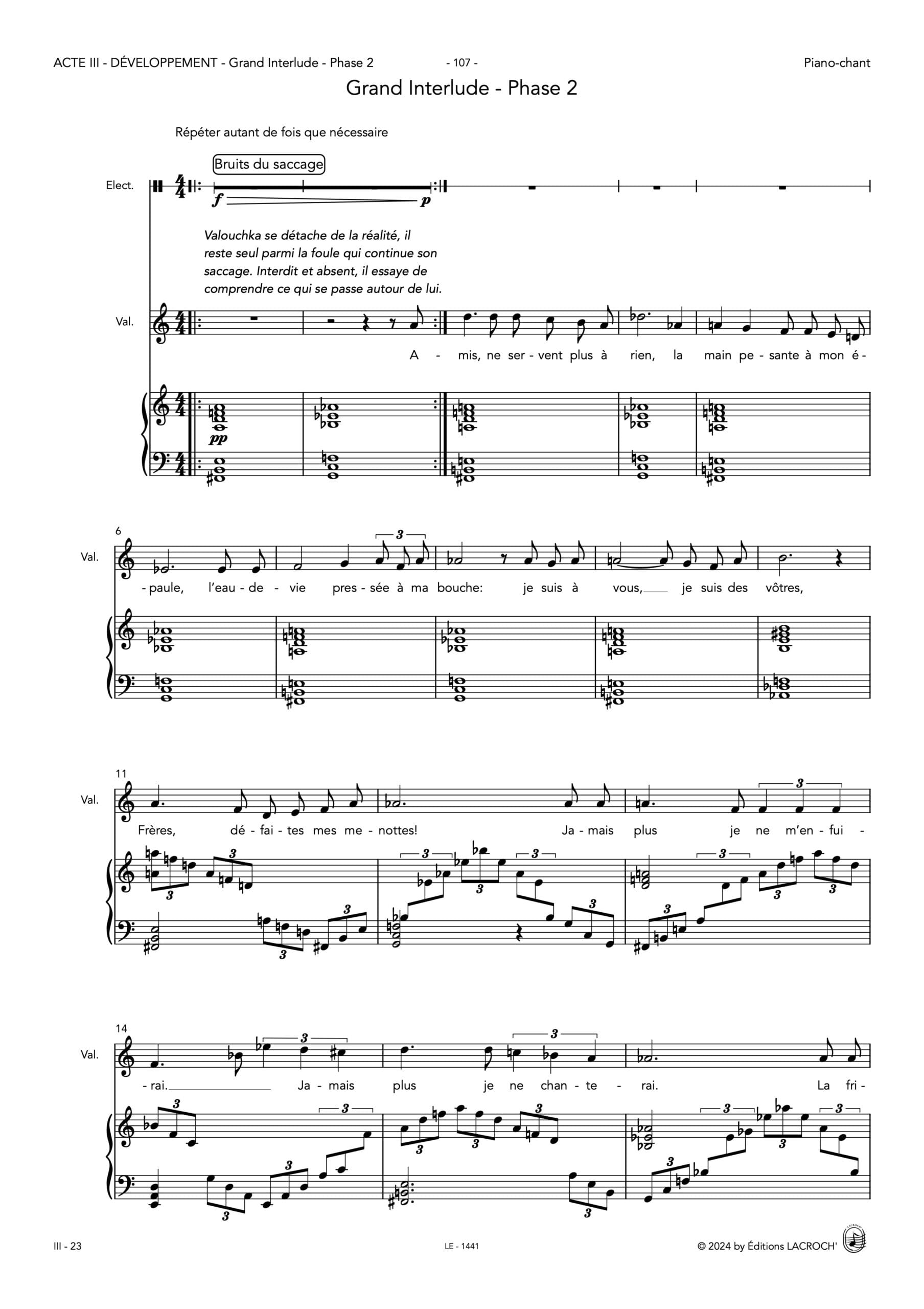 MELANCOLIE - DALBAVIE - VOCAL SCORE 5