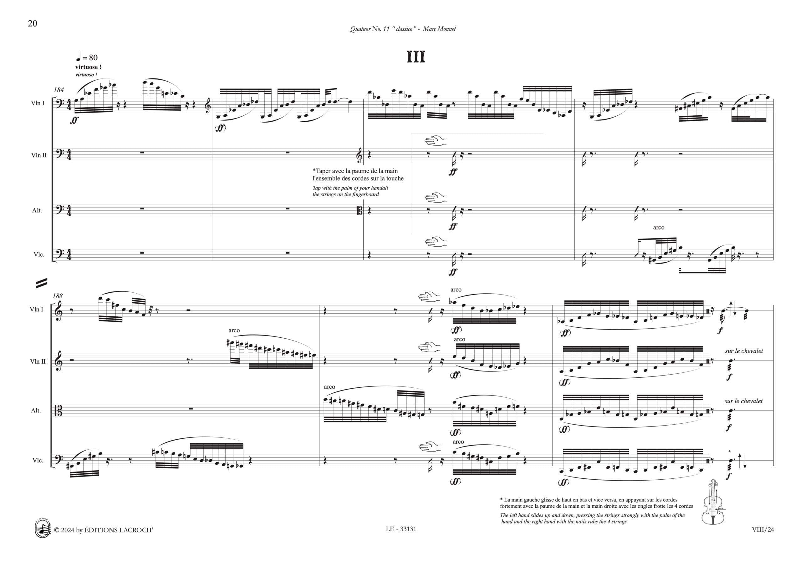 Marc Monnet- Quatuor No.11