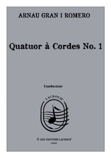 À VIF - Quatuor à cordes No.1