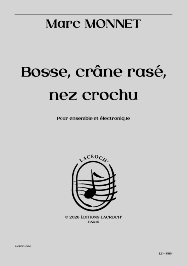Bosse, crâne rasé, nez crochu