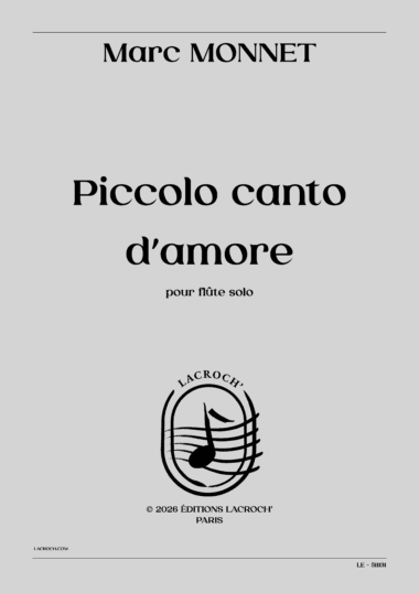 Piccolo canto d’amore (pour flûte)
