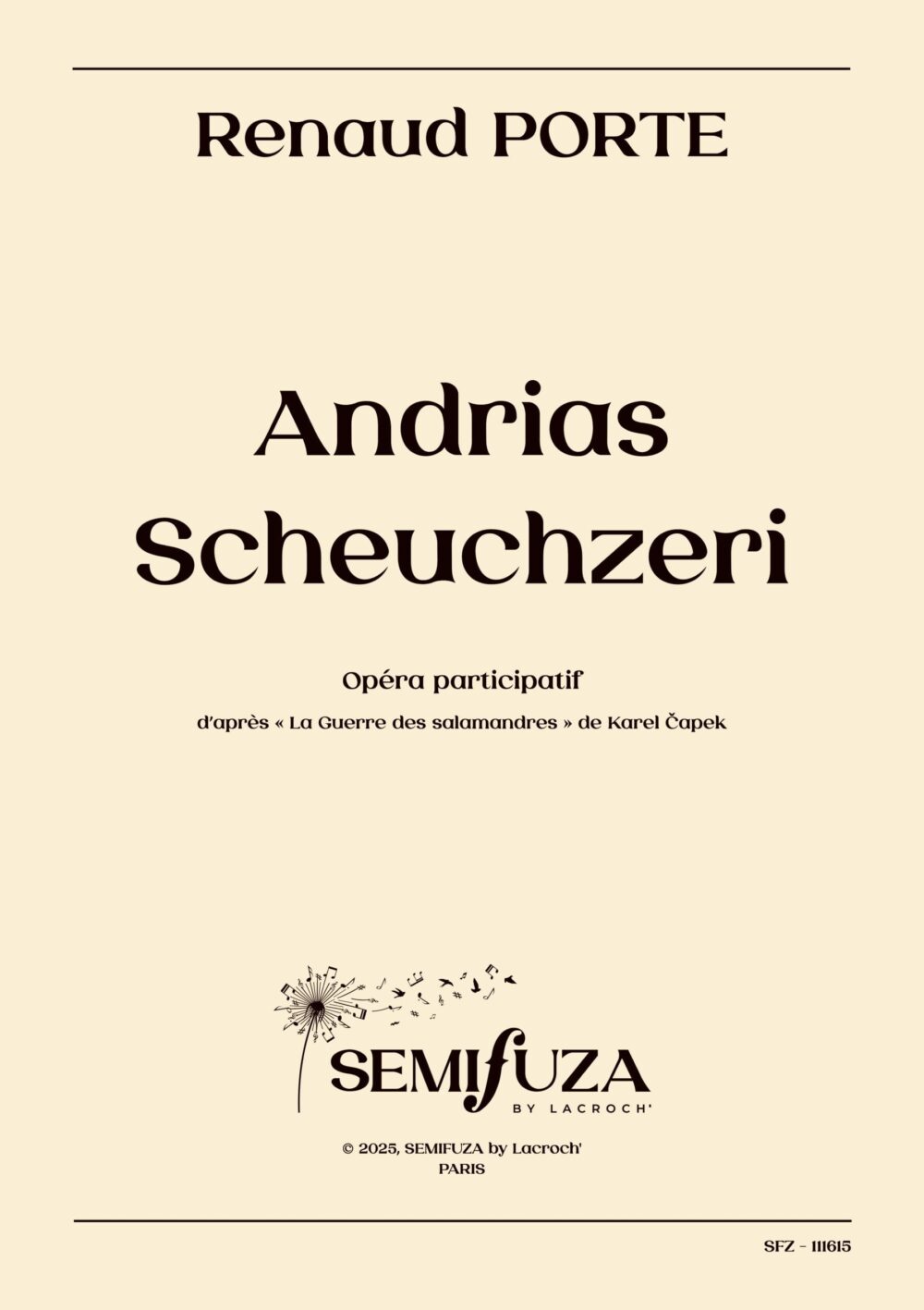Andrias Scheuchzeri - Renaud Porte (Semifuza by lacroch') Andrias Scheuchzeri – Renaud Porte – Semifuza