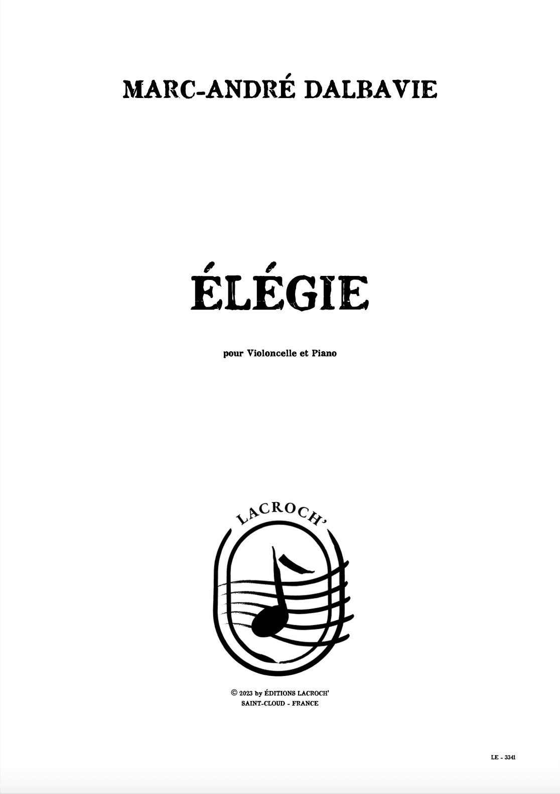 Élégie 1