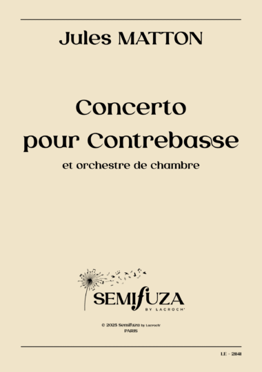 Concerto pour Contrebasse