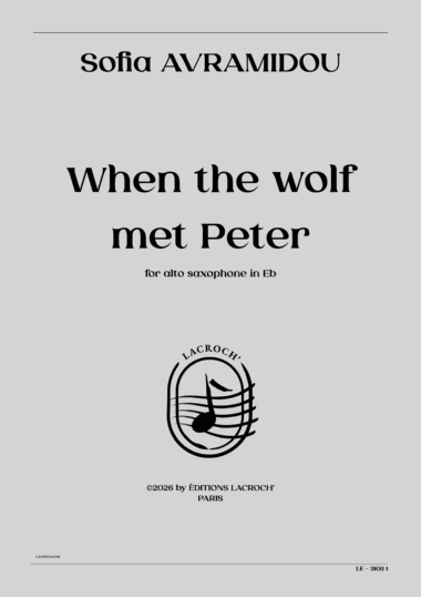 When the wolf met Peter (for alto saxophone in Eb)